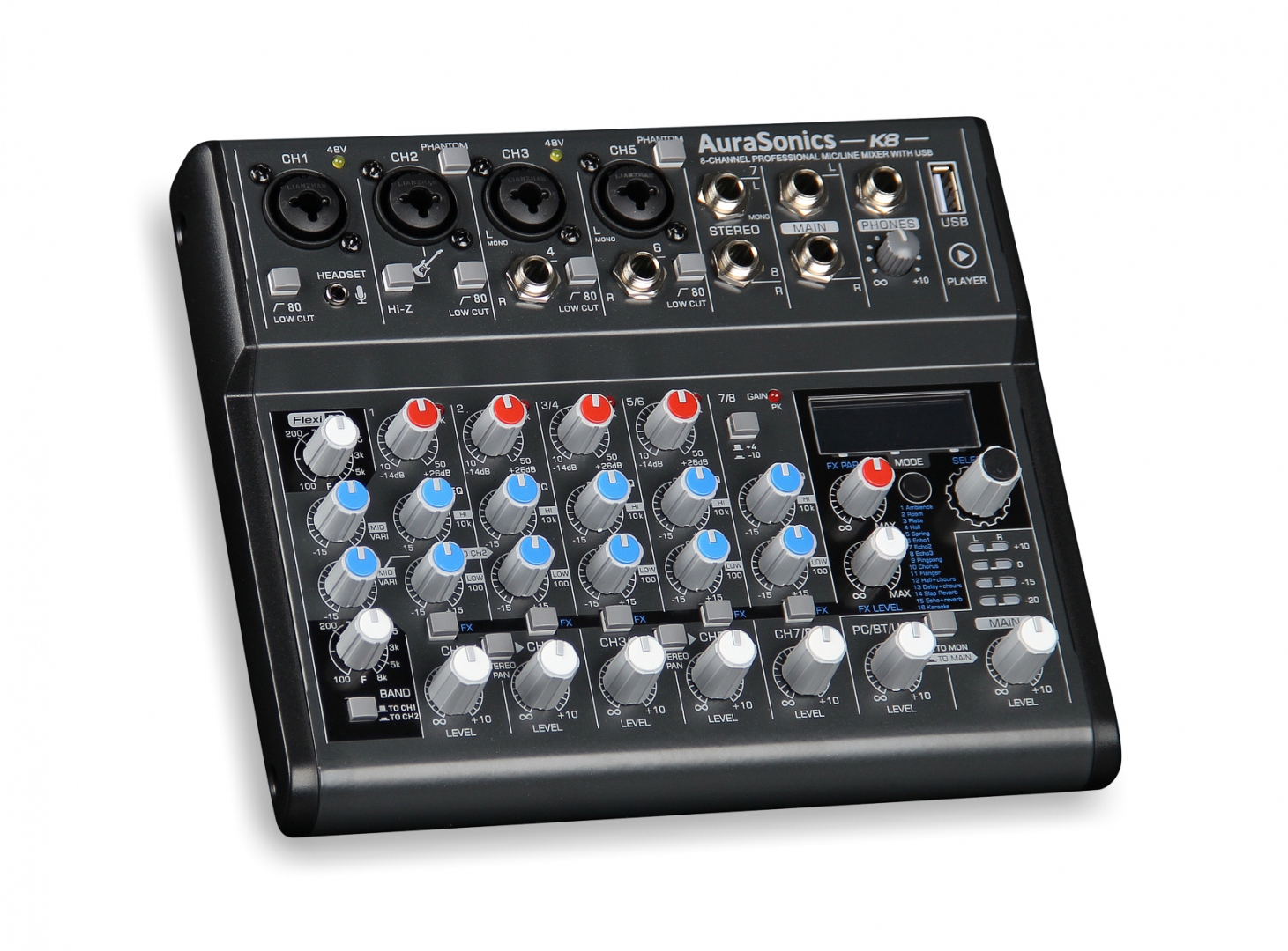 AuraSonics K8 компактный микшерный пульт в Пскове