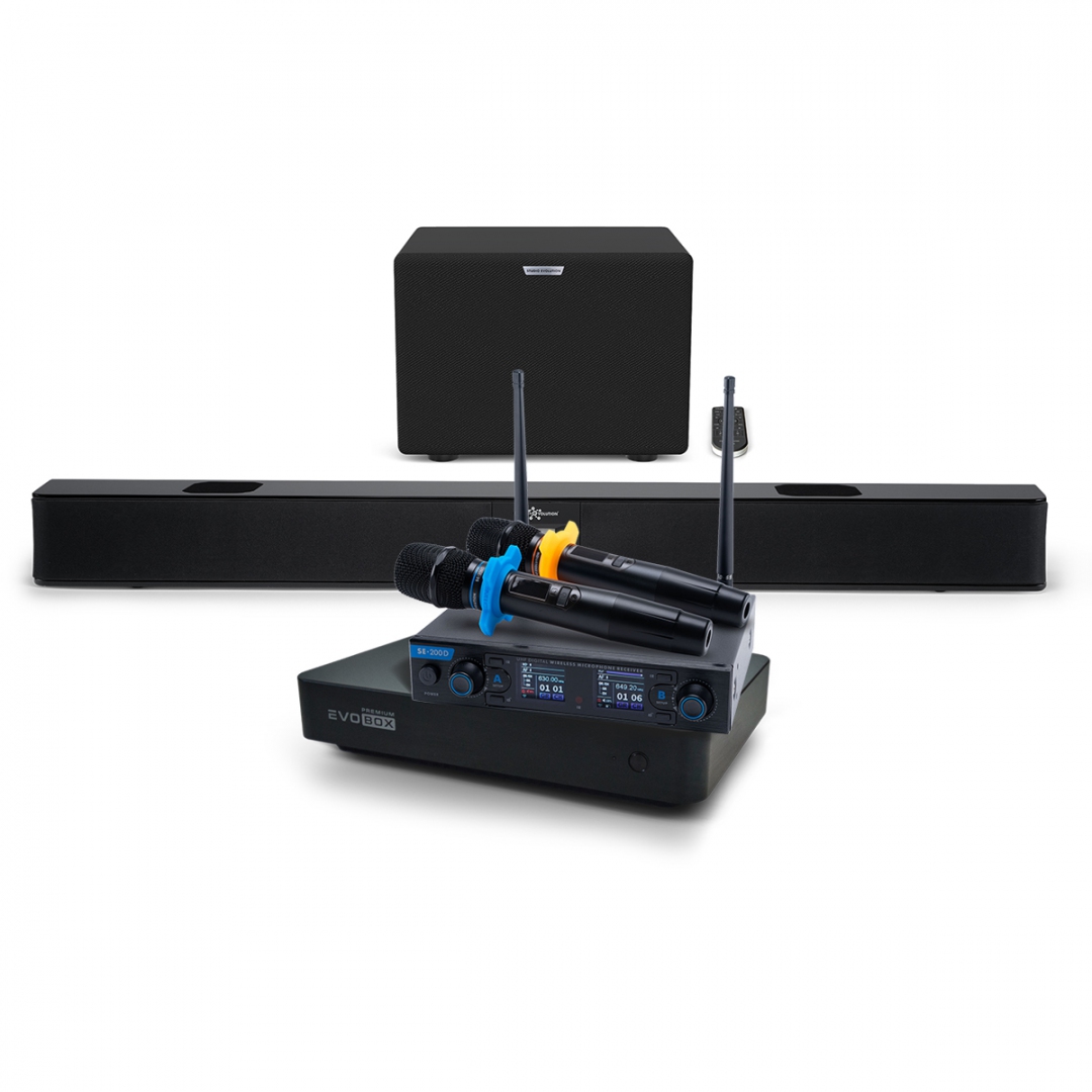 Hi-End караоке-система EVOBOX Premium + EvoSoundBar (саундбар с караоке) в Пскове