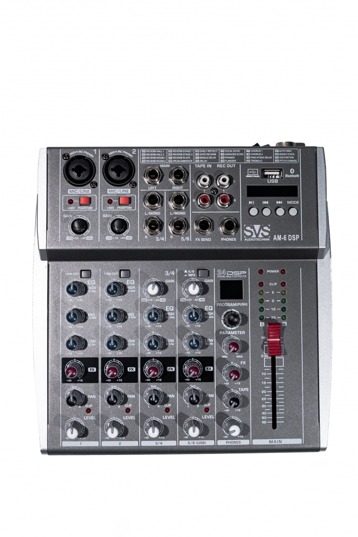 SVS Audiotechnik mixers AM-6 DSP Микшерный пульт аналоговый, 6-канальный SVS Audiotechnik mixers в Пскове