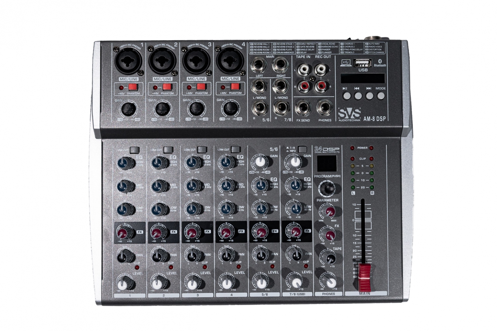 SVS Audiotechnik mixers AM-8 DSP Микшерный пульт аналоговый, 8-канальный в Пскове
